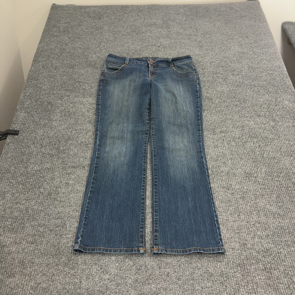 Jeanstar Jeans Womens 12 Blue Cotton Blend Petite‎ Average Bootcut Y2K Vintage
